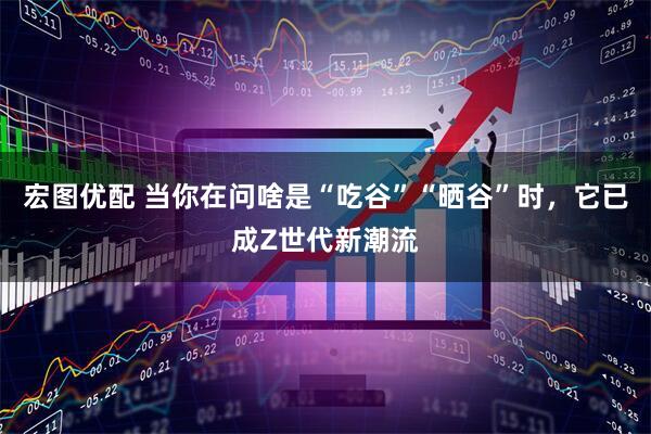 宏图优配 当你在问啥是“吃谷”“晒谷”时,它已成Z世代新潮流